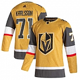 Vegas Golden Knights 71 William Karlsson 2020-21 Alternate Player Adidas Gold Jersey,baseball caps,new era cap wholesale,wholesale hats